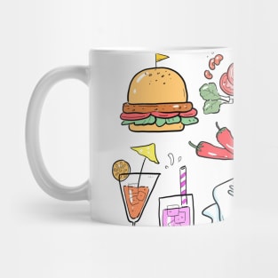 Fast Food pattern Mug